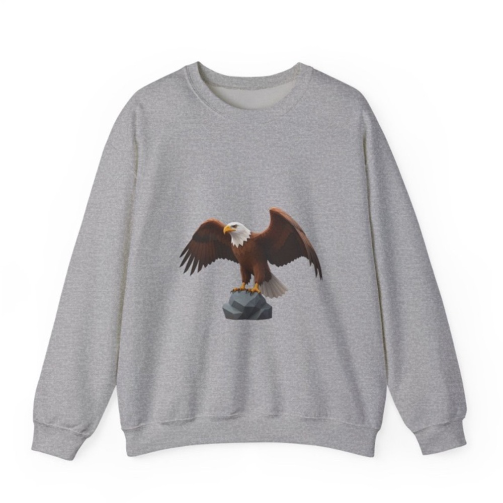 Eagle Graphic Sweatshirt in Gray